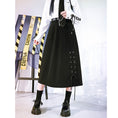 Load image into Gallery viewer, [Kokaisha---Yayo Overture Series] ★China style skirt★ Spring clothes Autumn clothes Bottoms Slit Black Black Street Black Black
