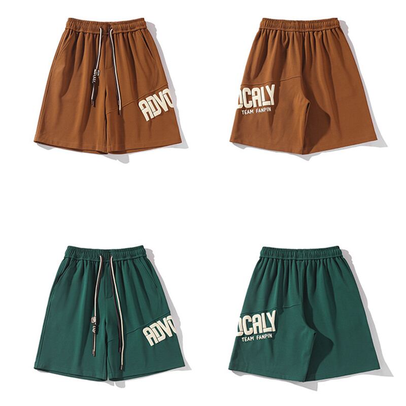 [BIGEMAN Series] ★Shorts★ 4color Bottoms Short Length Pants Unisex Men's Large Size Black Green Beige Brown