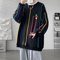 Load image into Gallery viewer, [LANGGUANGHU series] ★Sweater★ 2color knit tops Unisex Men's Large size Aya Black White
