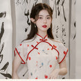 Load image into Gallery viewer, [Nan Kemu Series]★China style dress★ Crane dress Coming of age ceremony Girls' night out Date Floral pattern Short sleeve dress Summer clothes
