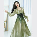 Load image into Gallery viewer, [Treasure Island Series]★Chinese style dress★ Hanfu dress Gradation Green Green SML
