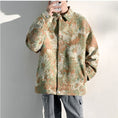 Load image into Gallery viewer, [KADISHOU Series] ★Jacket★ Outerwear 2color Oil Painting Style Floral Pattern Unisex Men's Large Size Blue Green
