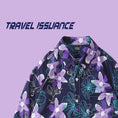 Gallery viewerに画像を読み込む, 【TRAVEL ISSUANCEシリーズ】★レトロ シャツ★ 油絵風シャツ 花柄 ストリート 原宿風 男女兼用 メンズ 紫 ゆったり
