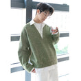 Load image into Gallery viewer, [CHICERRO series]★Sweater★ 2color tops fake layered unisex men's blue green
