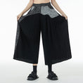 Load image into Gallery viewer, [YIDAO Series] ★Casual Pants★ 2color Print Switching Gaucho Pants Trousers Slimming Fashion
