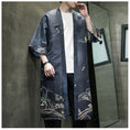 Load image into Gallery viewer, [PINZHI Series]★China style happi coat★ Tops 2color Unisex Men's Large Size Crane Thin Fireworks Festival
