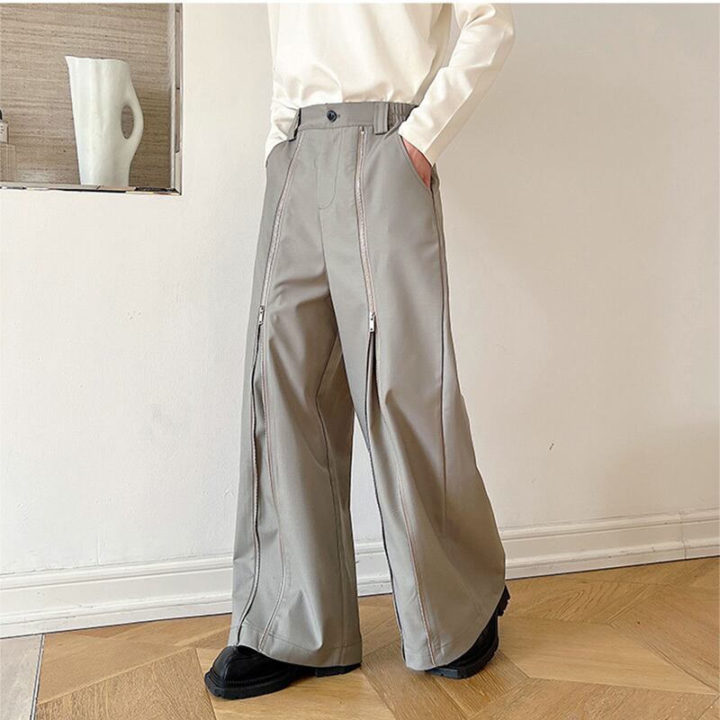 [Image Series] ★Casual Pants★ 2color Bottoms Unisex Men's Black Gray Loose