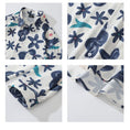 Load image into Gallery viewer, [MOISHE TIDE Series] ★Floral Pattern Shirt★ Tops Long Sleeve Shirt Spring/Summer ML XL 2XL Unisex Men's Blue Blue
