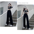 Load image into Gallery viewer, [Tachisho acid series]★Casual pants★Bottoms, slimming, high-looking design, easy to match, black, black
