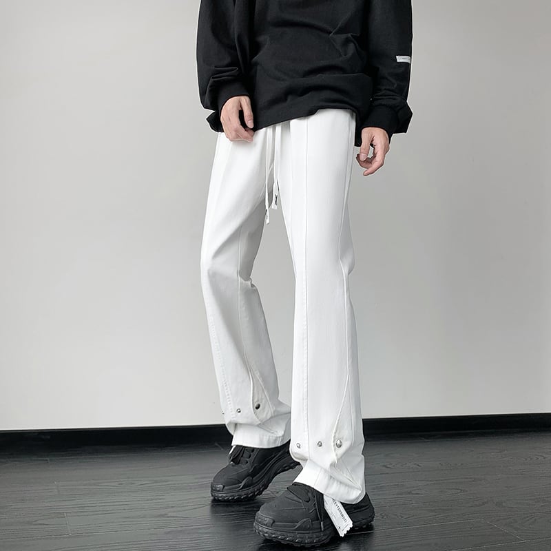 [BIGEMAN Series]★Casual Pants★ 2color Bottoms Pants Unisex Men's Large Size Black White