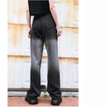 Load image into Gallery viewer, [Old Monster---Black Night Head Series] ★Denim Pants★ Bottoms Summer Clothes Thin Fashion Gradation
