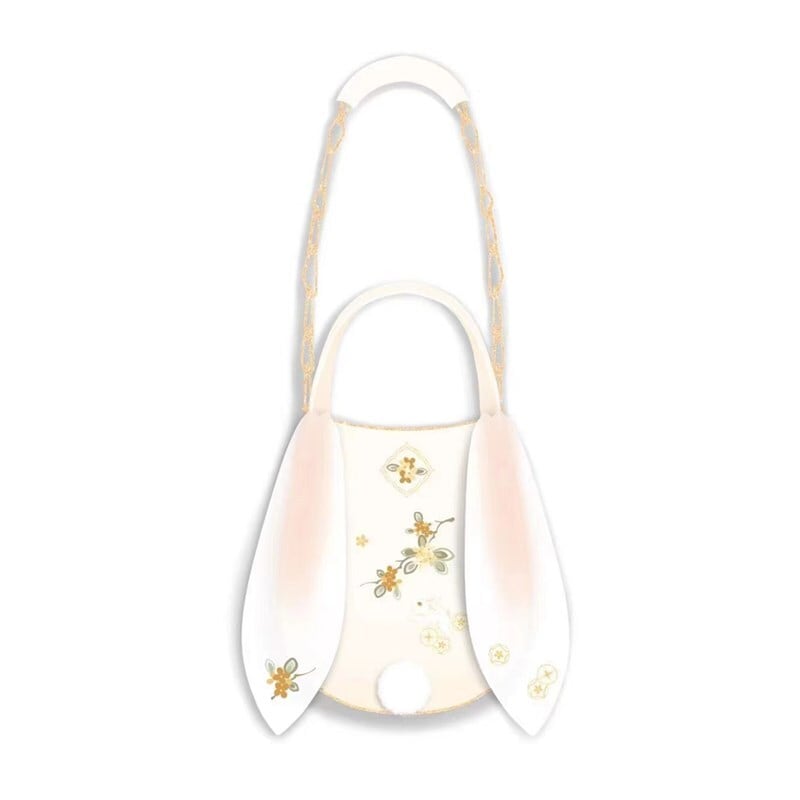 [Kumofagiri Asagi---Mokusai Hana Rabbit Series] ★China style bag★ Shoulder bag Handheld Rabbit Super cute Easy to match