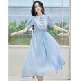 Load image into Gallery viewer, [Kasa Castle Series] ★One Piece★ Dress Sweet Cute Commuting Wedding Date Summer Clothes Blue Blue
