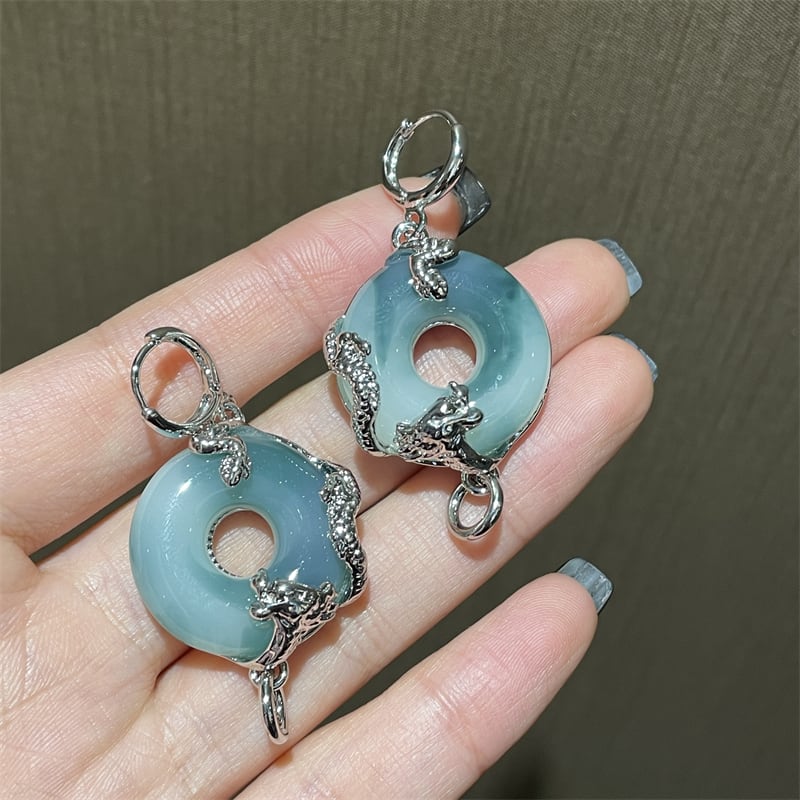 [Myoshoku Kajin Series] ★Chinese style earrings★ Pair of earrings, accessories, cute, Chinese clothes, easy to match, unique