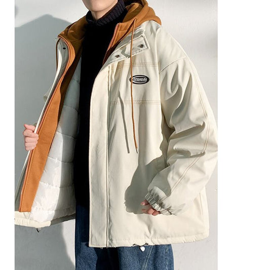 [Military Series] ★Winter Coat★ 2color Thick Warm Unisex Men's Faux Layered Large Size