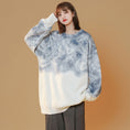 Load image into Gallery viewer, [Ushiomiomi Series]★Sweater★ 3color knit tops Unisex Men's Floral pattern Color scheme Large size
