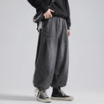 Load image into Gallery viewer, [Emperor series] ★Denim pants★ 2color loose bottoms men's large size black blue black blue
