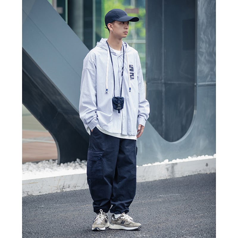 [MMstudios Series]★Casual Pants★ 2color Pants Bottoms Unisex Men's Color Scheme Navy Khaki Green