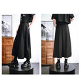 Load image into Gallery viewer, [Kokaisha---Kabunji series] ★China style skirt★ Bottoms Plain Easy to match Black Black S M L XL
