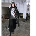 Load image into Gallery viewer, [Ancient Monster House---Kinryu Series] ★China style coat★ Cotton coat, thick, warm, winter clothes, long coat, black, black
