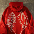 Load image into Gallery viewer, [Baraba series] ★Fleece-lined hoodie★ 2color tops unisex men's casual wings red black
