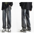 Load image into Gallery viewer, [BIGEMAN series]★Denim pants★ 2color bottoms pants men's large size gray blue black
