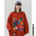 Load image into Gallery viewer, [Fujiiman Series] ★Sweater★ 4color Knit Tops Unisex Men's Hat Black White Green Red
