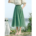 Load image into Gallery viewer, [Shirashu Series] ★Skirt★ Bottoms Summer Clothes Simple Ladies Fashion Green Green Easy to match
