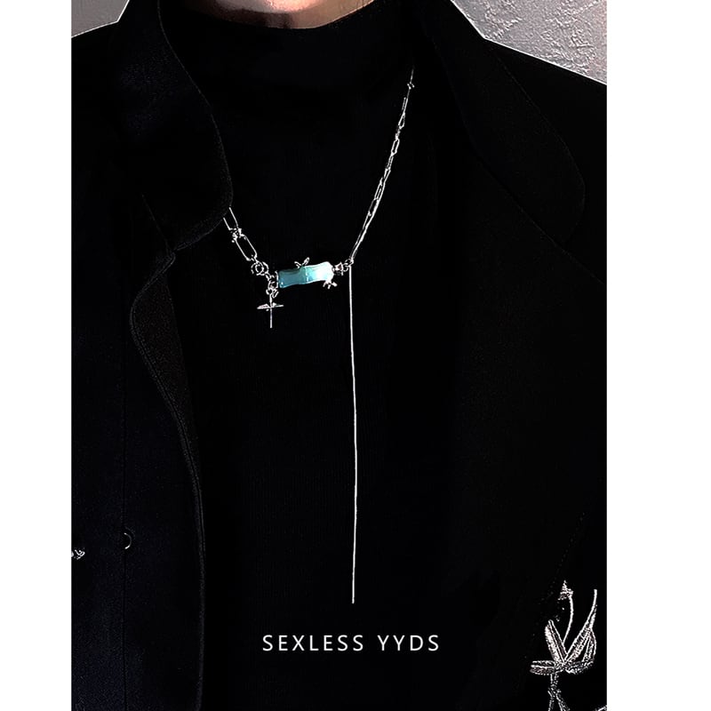 [yyds genderless series] ★China style necklace★ Accessory unisex men's women's unique bamboo