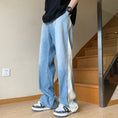 Load image into Gallery viewer, [CHAOMEICHEN series] ★Denim pants★ Bottoms Pants Blue Blue Slimming color scheme ML XL 2XL 3XL
