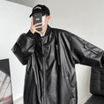 Load image into Gallery viewer, [YOULIN Series]★Jacket★ 3color PU Unisex Men's Large Size Cool Black Beige Dark Brown
