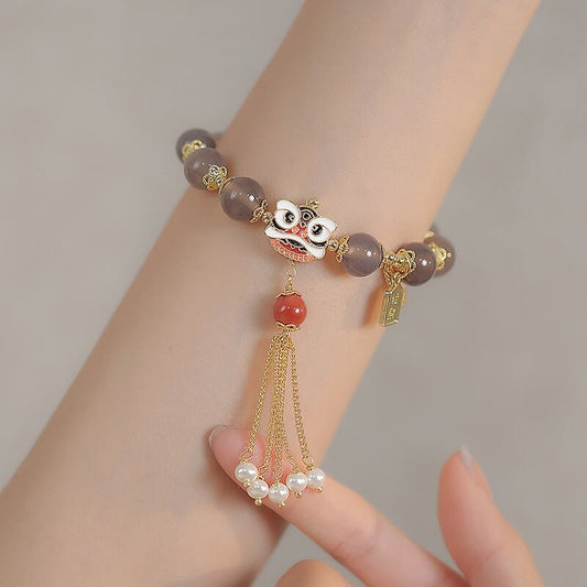 [Shishikaku Series] ★China style bracelet★ Bracelet ladies accessories lion fringe cute