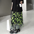 Load image into Gallery viewer, [YIDAO Series]★Skirt★ Bottoms Fringe Green Green Slimming Fashion Easy to match
