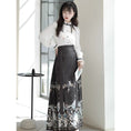 Load image into Gallery viewer, [Kaede bamboo---Kinjoyo series] ★China style setup★ 2-piece set, long-sleeved shirt + skirt, improves temperament, coming-of-age ceremony, everyday wear
