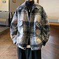 Load image into Gallery viewer, [Leonbinno Series]★Coat★ 2color Outerwear Unisex Men's Large Size Plaid Pattern
