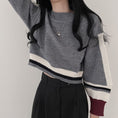 Load image into Gallery viewer, [LIANGLIANG series]★Knit tops★ 3color tops mini length white black gray
