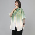 Load image into Gallery viewer, [Fujiiman Series]★Shirt★ 4color Tops Unisex Men's Large Size Short Sleeve Shirt Gradation
