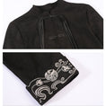 Load image into Gallery viewer, [Old Monster---Gold Series]★China style outerwear★Jacket suede black black retro
