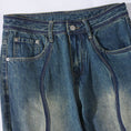 Load image into Gallery viewer, [BIGEMAN series] ★Denim pants★ Bottoms pants men's large size gradation blue blue
