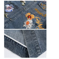 Load image into Gallery viewer, [Satoru Series]★Jacket★ Denim jacket outerwear unisex men's floral pattern butterfly alphabet fashion
