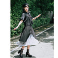 Load image into Gallery viewer, [Kokaisha---Bamboo Series] ★Chinese style skirt★ Fringe Chinese clothing Original Color scheme Irregular Black Black
