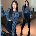 Load image into Gallery viewer, [DUOMIAOTU Series]★Setup Order Single Item★ Tops or Pants Sweatshirt Tie-dye Black Black Slimming
