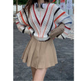 Load image into Gallery viewer, [Koikoro Series] ★Sweater★ Knit tops Colorful striped pattern Cute Easy to match Autumn clothes Sweet Fashion
