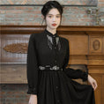 Load image into Gallery viewer, [Treasure Island Series]★Chinese style dress★ Long length Hanfu dress Chinese style Black Black
