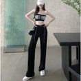 Load image into Gallery viewer, [Tachisho acid series]★Casual pants★Bottoms, slimming, high-looking design, easy to match, black, black
