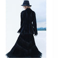 Load image into Gallery viewer, [Daiseiryusu Series] ★Long length skirt★ Bottoms velvet gorgeous fringe retro unique design
