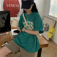 Gallery viewerに画像を読み込む, 【Queenシリーズ】★Tシャツ★ トップス 6color 白or緑or黒orピンクor紫orオレンジ 合わせやすい アルファベット
