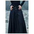 Load image into Gallery viewer, [Big Blue Dragon Series] ★China style skirt★ Bottoms with belt, black, high-looking, slimming, improving temperament
