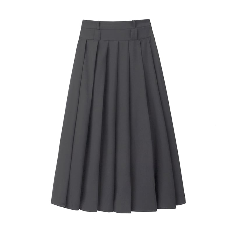 [Shoujo Kaira Series]★Skirt★ 3color Bottoms Pleated Skirt Black Gray Black Gray Slimming Easy to Match SML