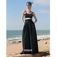 Load image into Gallery viewer, [Daiseiryusu Series] ★Pants★ Bottoms Casual Pants Black Black High Waist Slimming Plain
